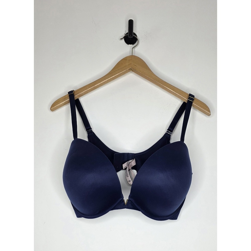 Victoria's Secret Padded Push Up Bra size 36DDD Dark Navy Blue